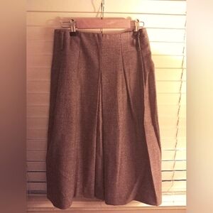 Akris Classic Brown A-Line Skirt